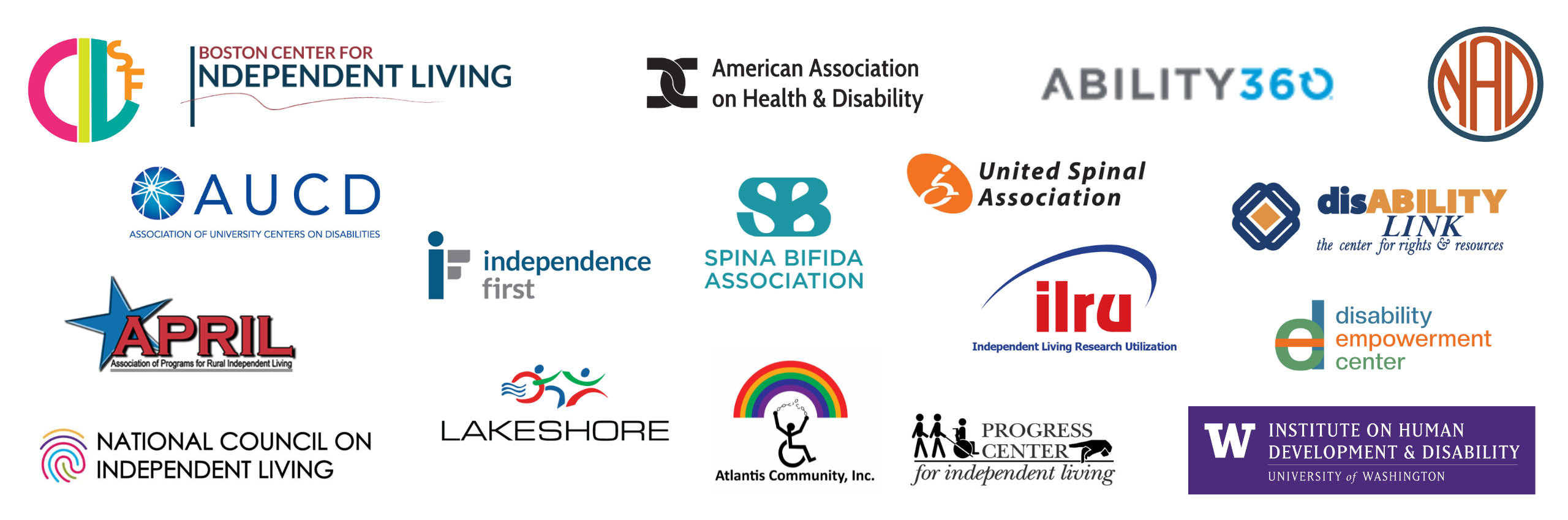 AAHD's Disability Consortium partners.